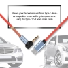 2 szt. Przewód audio stereo 1 m USB- typu C do mini jack 3,5 mmkątowy [22090000595]